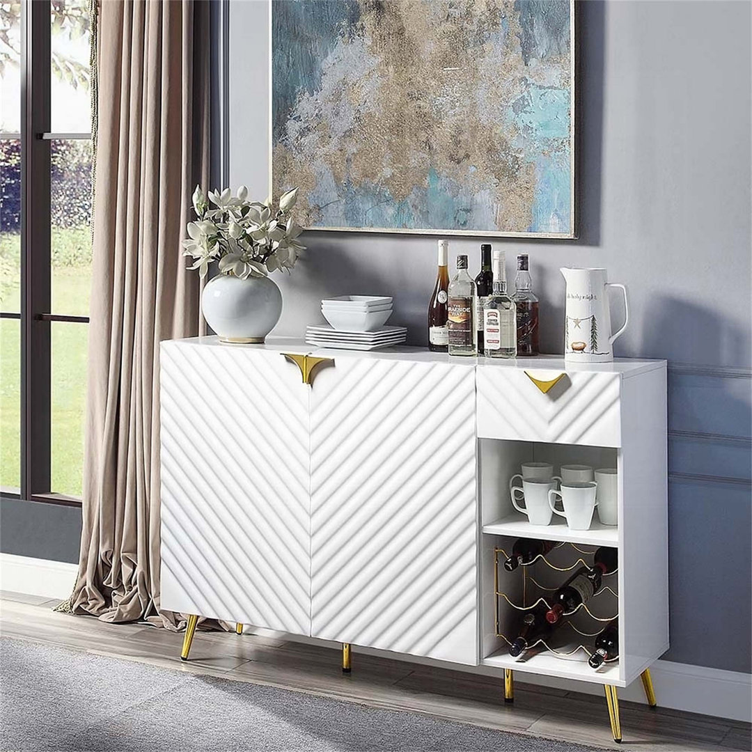 Gaines Contemporary Rectangular 2-Door Server Everly Quinn