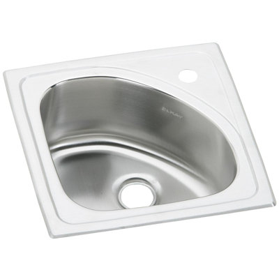 Évier de cuisine à chute l 15 po x l 15 po Lustertone