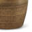 15"W Metal Boho End Table with Drum Design and Textured Finish, Assembled-104200693
