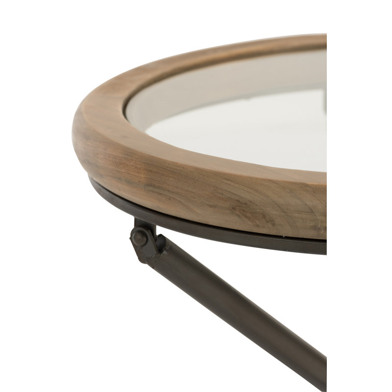 Glass Top End Table