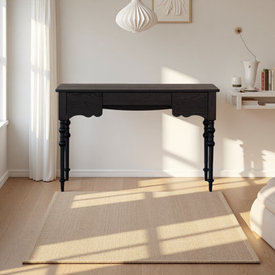 Bureau blanc en bois de peuplier blanc
