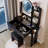 17" Led Mirror Vanity Table And Cushioned Stool, 3 Colors Of Adjustable Brightness , Built - In 2 Ac + Power Ports, Big Mirror, Touch Switch, Multi Layer Storage, American Style, 46.5 Height Stool ,