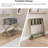 Foldable Suitcase Stand With Fabric Storage Shelf