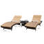 Ensemble de chaises longues longues avec coussins et table Frankel 79,53 "-33427591