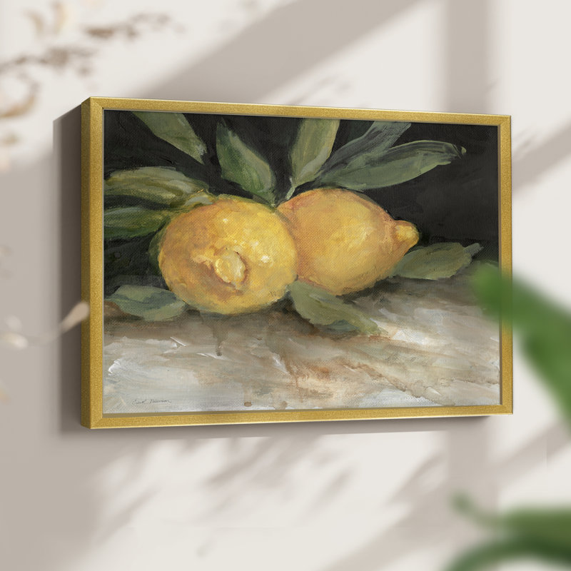 Zesty citrons I - impression encadrée - réarmable, H 11 po x l 14 po