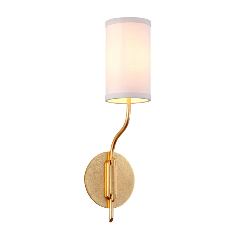 Applique murale articulée 1 lumière Juniper, Feuille d'or texturée