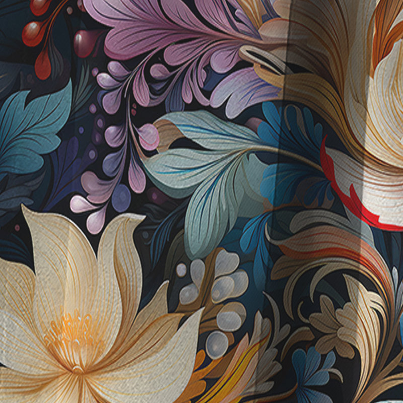 Motif de marbre Enchanted Paisley Gard, L 52 po x L 84 po