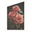 Rétro rose rouge rétro I - roses sur bois-1067736576
