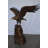Eagle Landing On A Rock Bronze Statue - Size: 51"L X 36"W X 58"H.