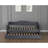 Gray, Twin Upholstered Daybed, Trundle, Charging, Wood Slat Bed Frame, Velvet Fabric, Mid - Century Design, Nailhead Trimmed Waved Arms Support, Upholstery, Style,