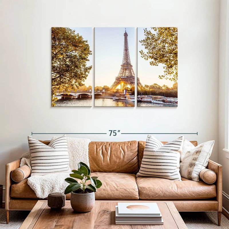 Rorry Paris Eiffel Tower Sunrise, 36" H x 57" W