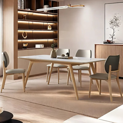 legant White Ash Table and Chair Set