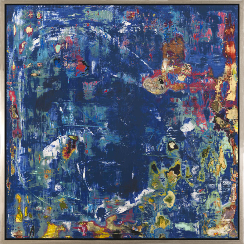 What A Wonderful World Painting, Silver Framed