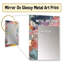 Summer Pastel Groove Abstract Expressionism - Peinture abstraite grand miroir, miroir mural décoratif moderne, impression sur métal-1481493925