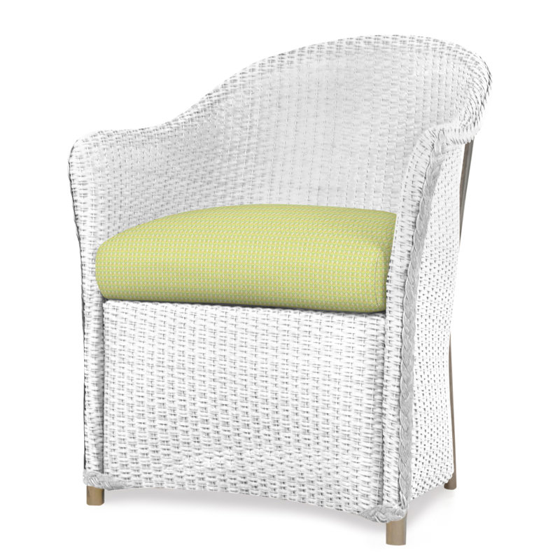 Weekend Retreat Outdoor Dining Armchair, White, Serene Spa