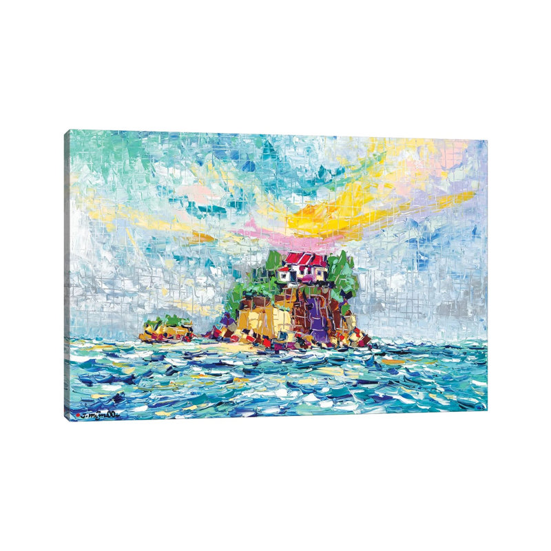 Fantasy Island by Joachim Mcmillan - Wrapped Canvas Painting, 66.04 cm H x 45.72 cm W