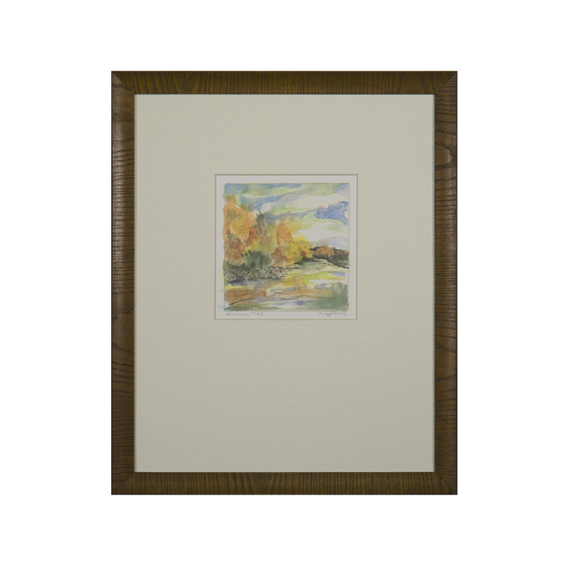 «Sienna Trees» par Daughdrill - peinture encadrée