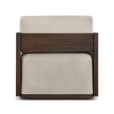 Owen Teak Wood Swivel Patio Chair