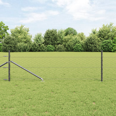 Hexagon Fence Grey Steel