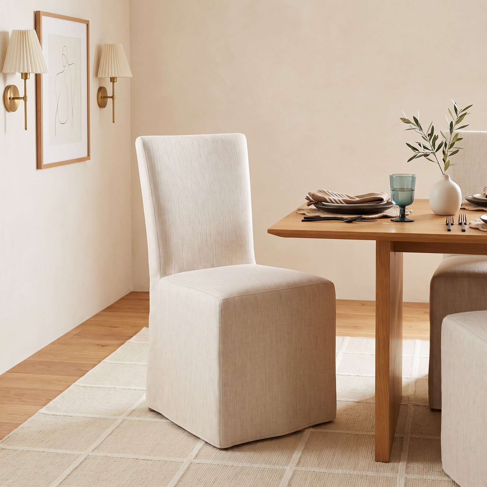 Rennie Parsons Dining Chair, Beige