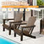 Ensemble de 2 chaises Adirondack, chaises d'extérieur pliantes avec porte-gobelet-387308483