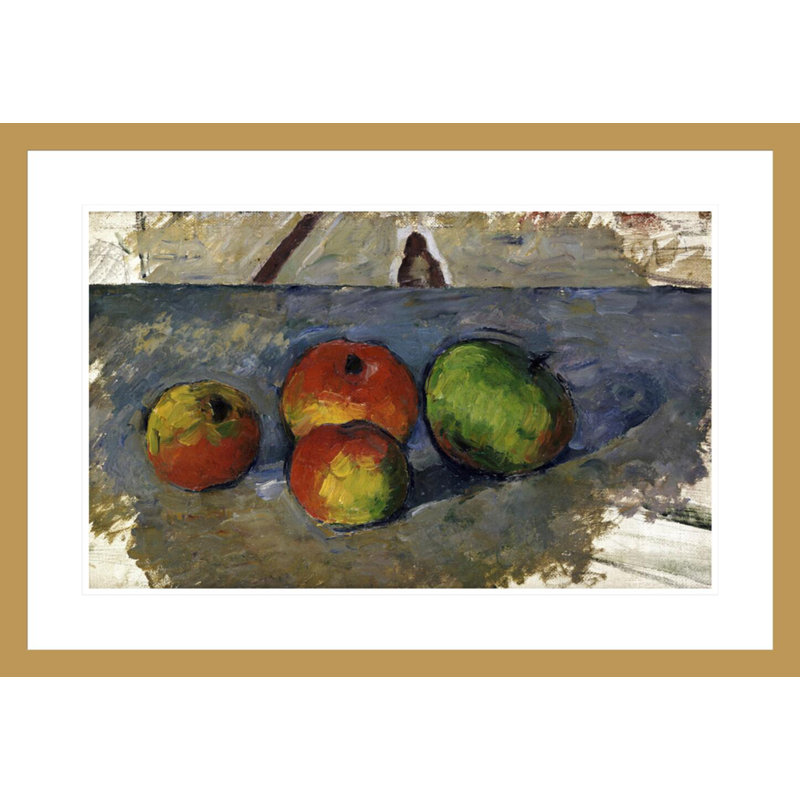 Quatre pommes par Paul Cézanne, H 20,41 po x l 29,5 po