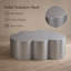 Table basse en acier inoxydable en forme de nuage Caston
