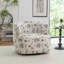 Fauteuil demi-tonneau pivotant rembourré Bryonie