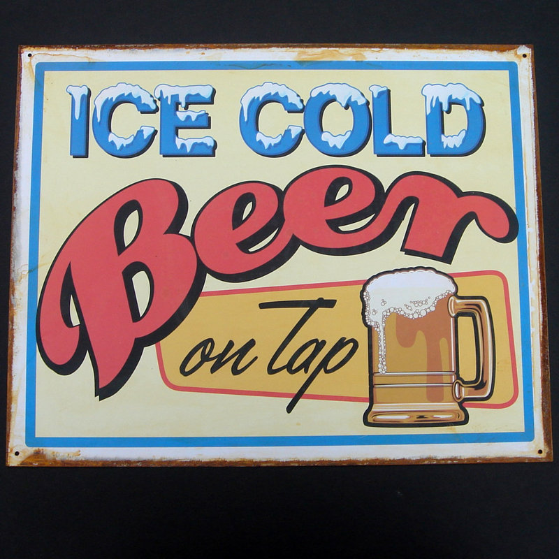 Décoration murale 12 x serrage 15 po de bière cold ice