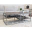 Table basse, table basse, table de salon avec cadre en bois et tablette Kycie