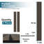 Panneaux muraux décoratifs en bois à lattes 3D 95 "L x 12" l 95 "Panneaux insonorisés pour murs et plafonds 2 pièces-122581821