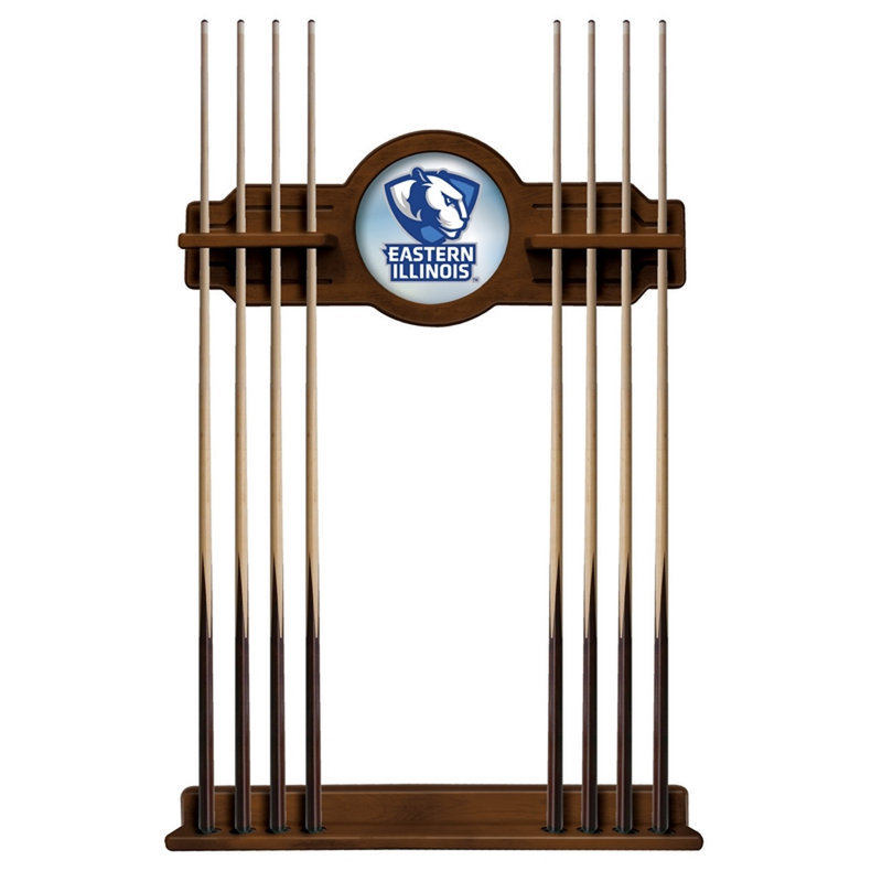 Holland Bar Stool Wood Pool Cue Rack, Chardonnay, Eastern Illinois Panthers