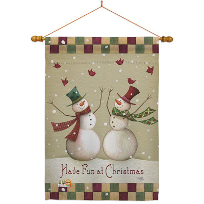 Double Sided 40'' H x 28'' W Polyester Christmas Flag Set