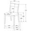 Ensemble de table et 4 chaises Montena, beige, brun foncé-114733279
