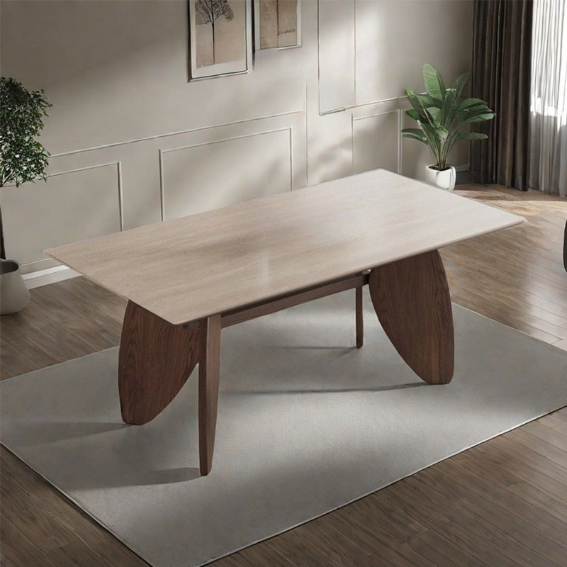 Table de salle à manger simple de style italien, H 29,5 po x L 63 po x l 35,4 po