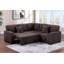 Coussin de salon modulaire réversible de style moderne avec rangement escamotable 3 pièces
