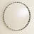 Round Marble Framed Wall Mounted Accent Mirror