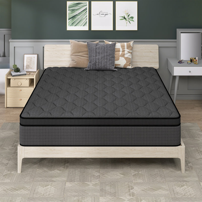 Matelas hybride moyen avec ressorts ensachés individuellement et mousse à mémoire de forme, Lit double, 12"