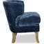 Fauteuil demi-tonneau à oreilles avec pieds en bois vieilli Tommy Hilfiger Swansea-714873717
