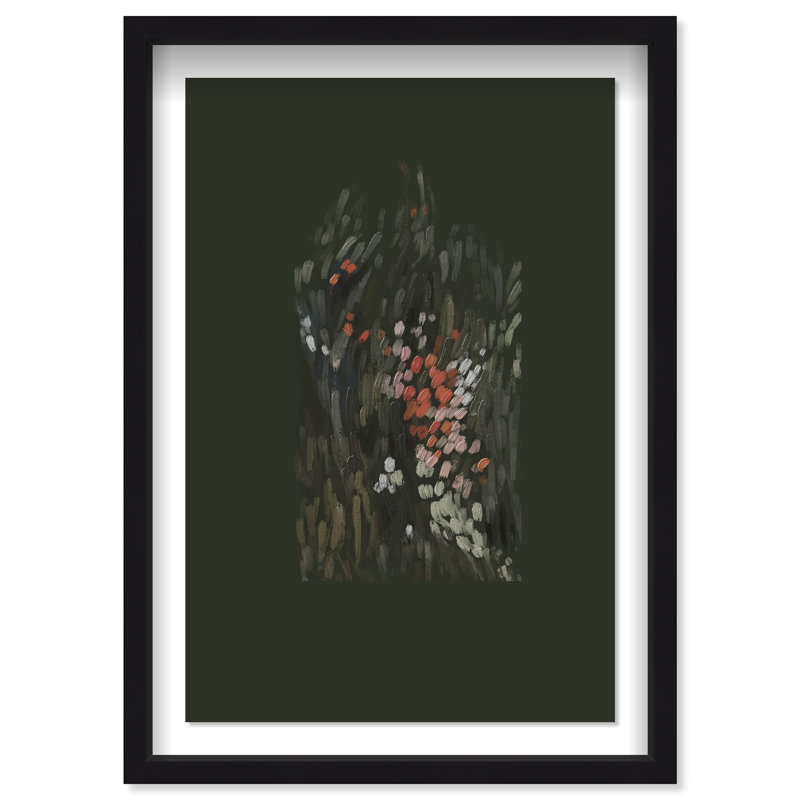 Dancing Petals Shadowbox Abstract Print by Oliver Gal, Black Frame, 10 x 15, 25.5"H x 37.5"W, Black Shadowbox