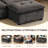 88.9" Wide Comfy Cloud Couch with Ottoman, Cloud Modular Sectional Sofa, Sectional Couches for Living Room-Cloud-Like Chenille Upholstery Bonless, Tufted Back, and Modern Design-2111480246