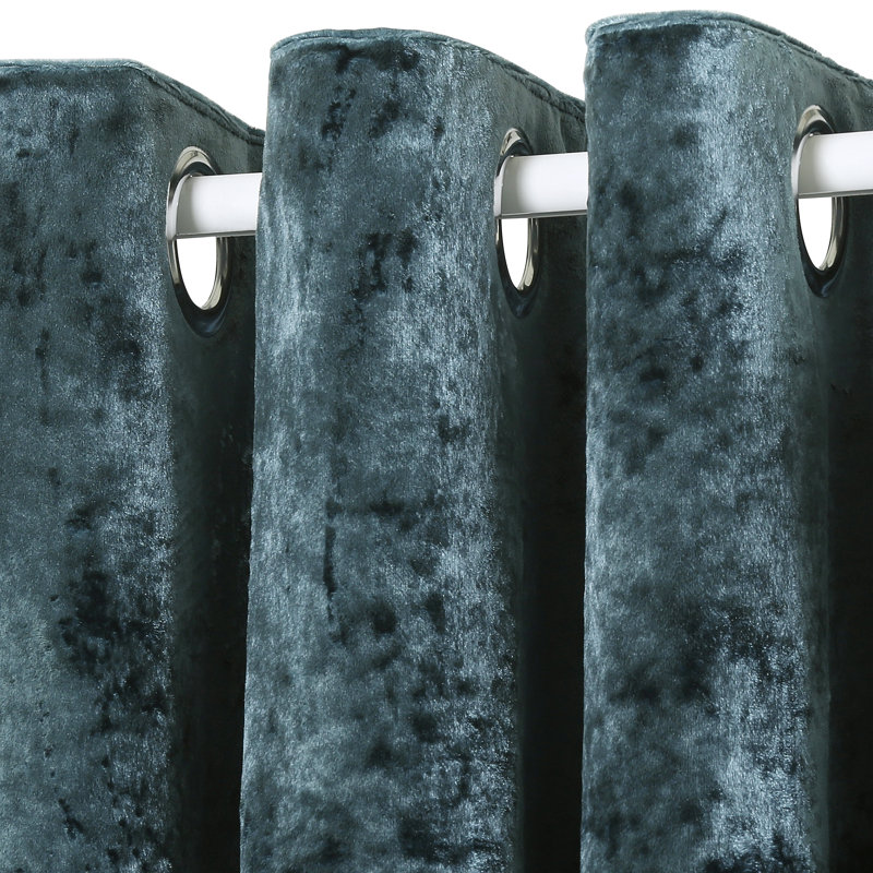 Reiban Room Darkening Curtain Pair, 229cm Width x 183cm Drop, Teal