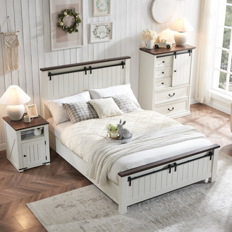 Xailey 2 - Drawer End Table and Built-In Outlets, White