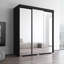 Armoire noire 71 "avec miroir Aria-872644190