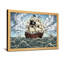 Bateau pirate naviguant sur une mer orageuse avec le drapeau du crâne-1229634437-1229634433-1229634432