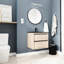 Meuble-lavabo 24 po avec lavabo en céramique noire et 2 tiroirs à fermeture douce