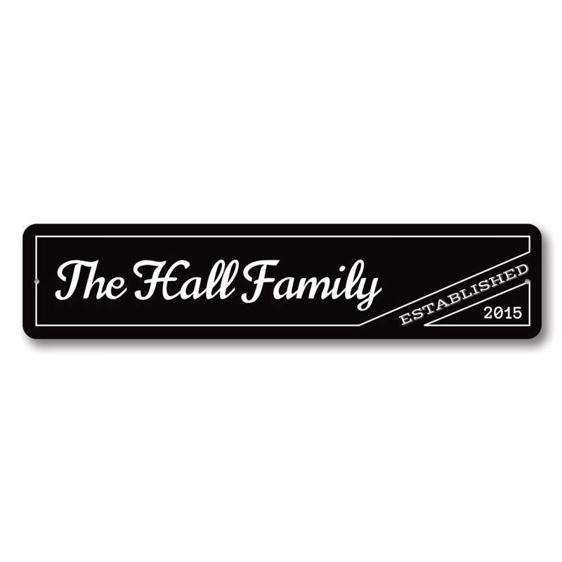 Plaque en aluminium Happy Anniversary, H 4 po x l 18 po x P 0,04 po