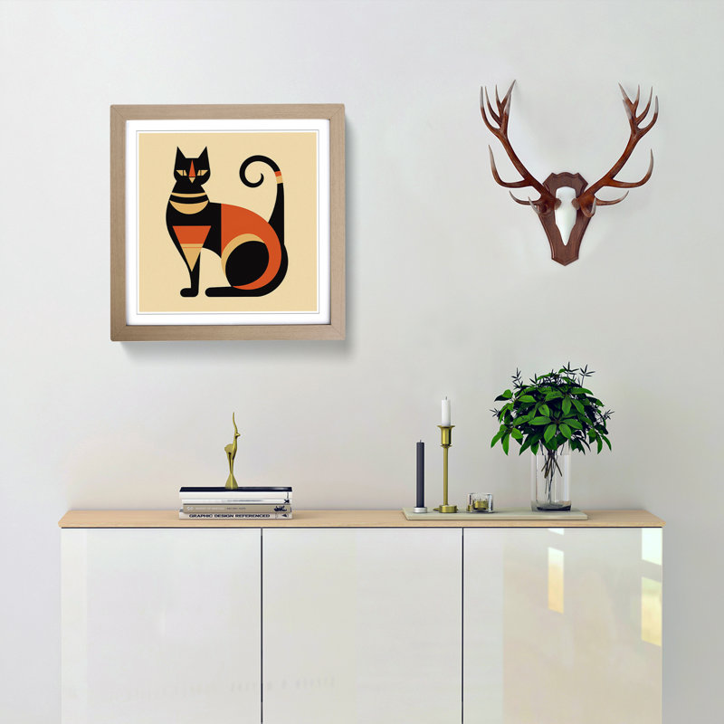 Single Picture Frame Print on Wood, Oak