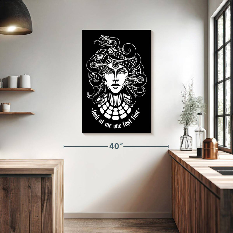 Kelan Medusa Quote, 39" H x 26" W