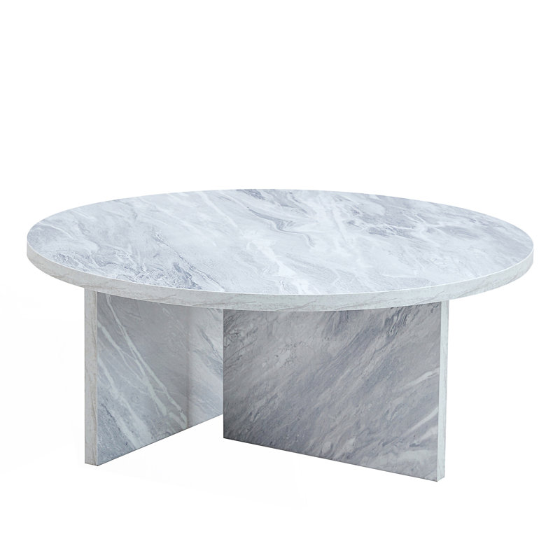 Nordic Versatile Round Coffee Table, Center Table, White